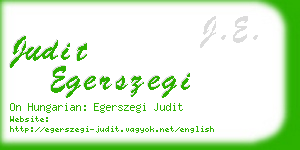 judit egerszegi business card